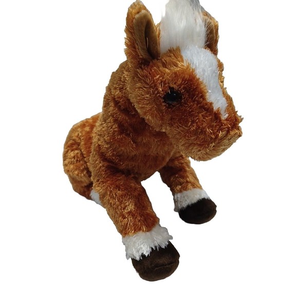 Ty Beanie Buddies Plush Horse Trotter Stuffed Animal 2001 Toy Brown 14” - Picture 2 of 15